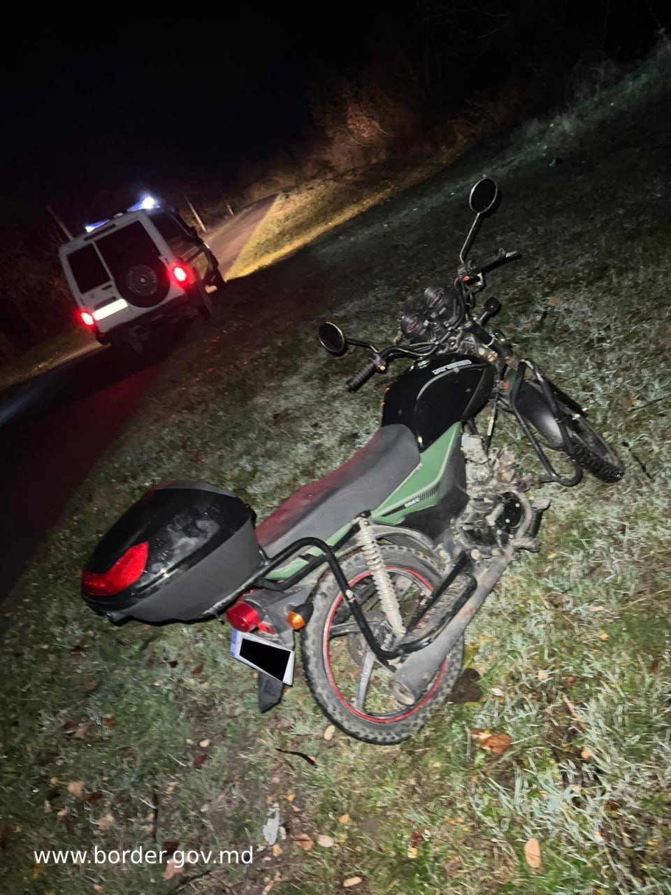 accident în zona de fontieră, motocicletă