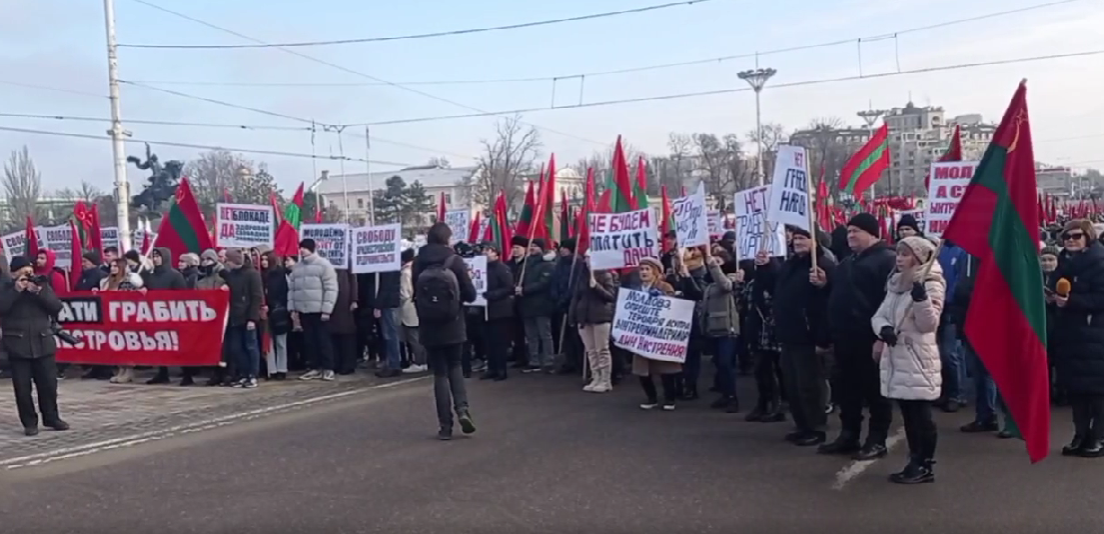 La Tiraspol se desfășoară un protest de amploare față de modificările operate la Codul Vamal