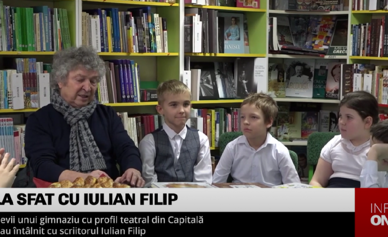 VIDEO La sfat cu Iulian Filip. Renumitul scriitor s-a întâlnit cu ...