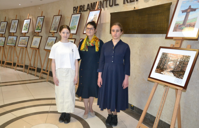 „Călătorie imaginară în Europa”. La Parlament a fost inaugurată o expoziție de tablouri dedicată Zilei Europei