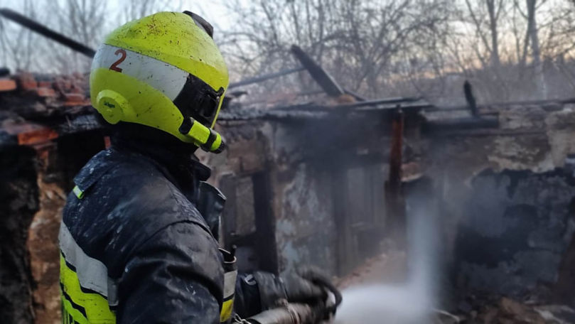 Incendiu în centrul Capitalei. Pompierii, la fața locului