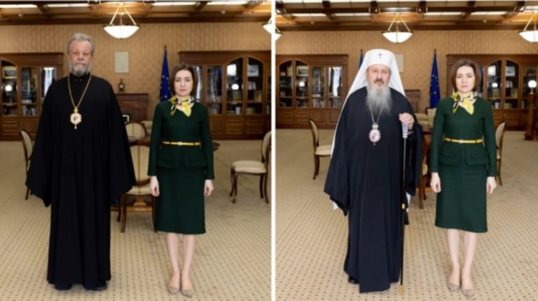 Maia Sandu, felicitată de Mitropoliții Vladimir și Petru. Ce mesaje au transmis