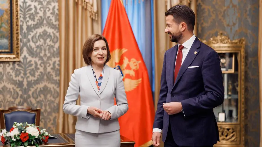 Maia Sandu, vizită oficială în Muntenegru: ”Mergem împreună pe drumul spre Ue”