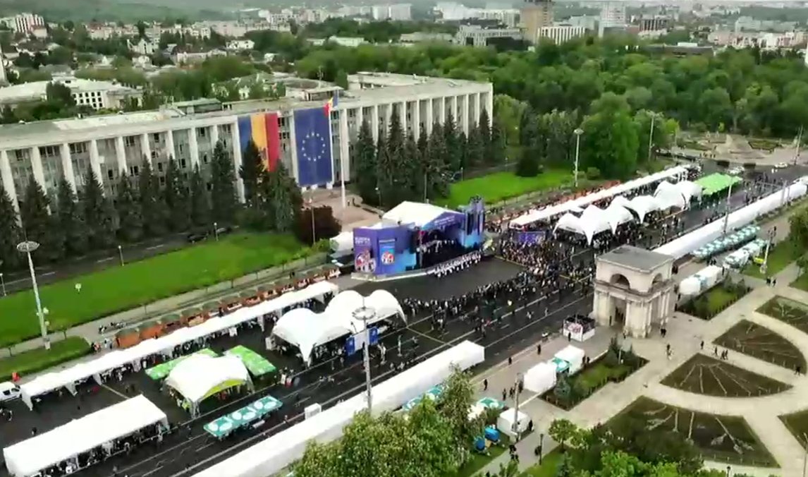 Orășelul European, inaugurat în PMAN de Ziua Europei: „Europa ești Tu– simbol al prieteniei dintre RM și UE”