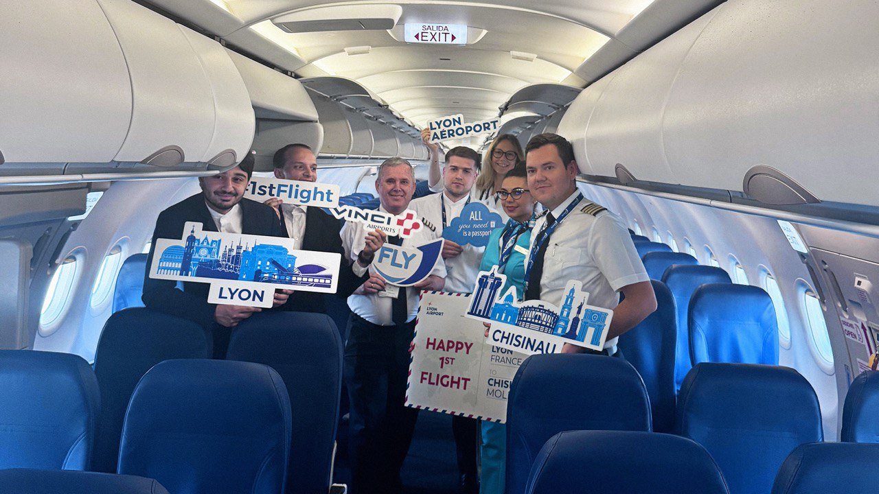 (P) FLYONE lansează o nouă rută directă: Chișinău – Lyon, Franța