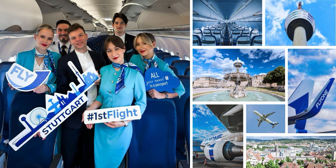 (P) FLYONE lansează zborul direct Chișinău – Stuttgart începând cu 3 iulie
