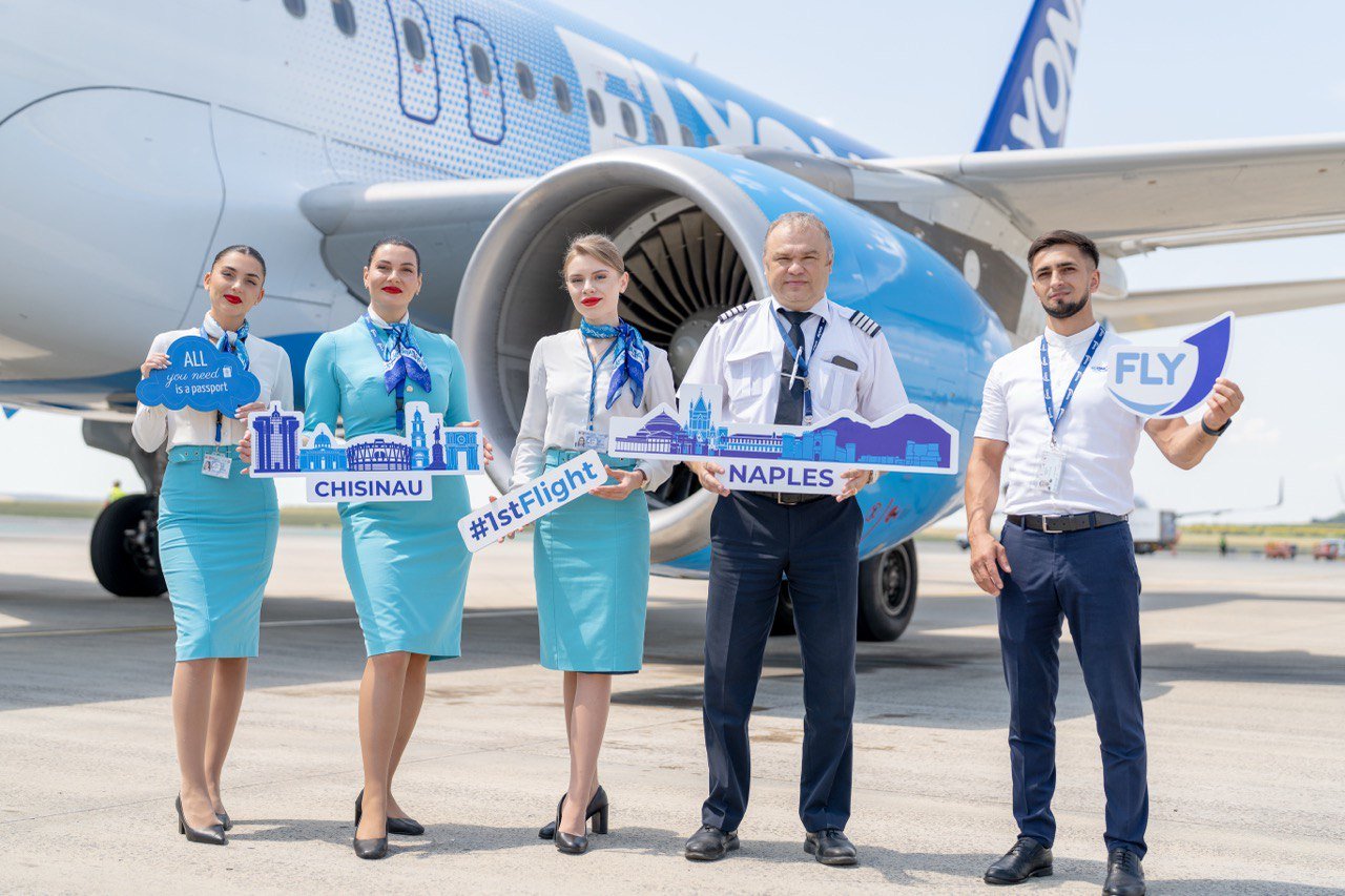 (P) FLYONE lansează ruta directă Chișinău – Napoli, începând cu 15 iulie