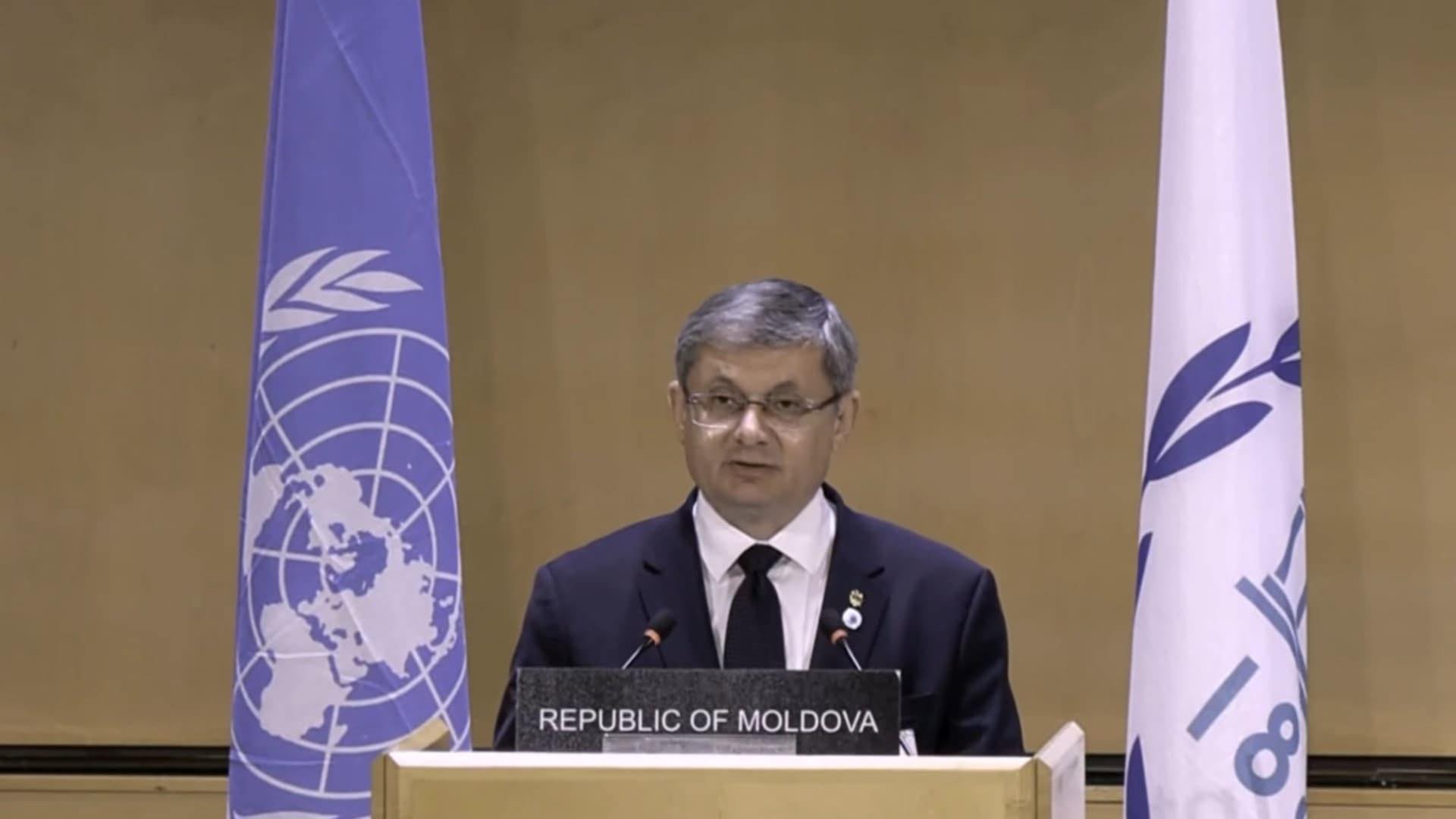 Grosu, discurs la Geneva: Moldova pledează pentru susținerea unei ordini globale bazate pe reguli