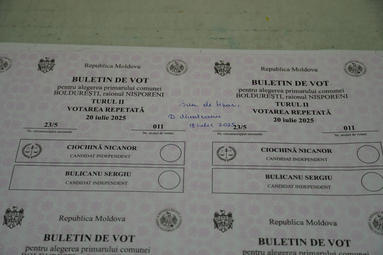 Alegeri repetate la Boldurești pe 20 iulie: CEC tipărește aproape 3.000 de buletine de vot
