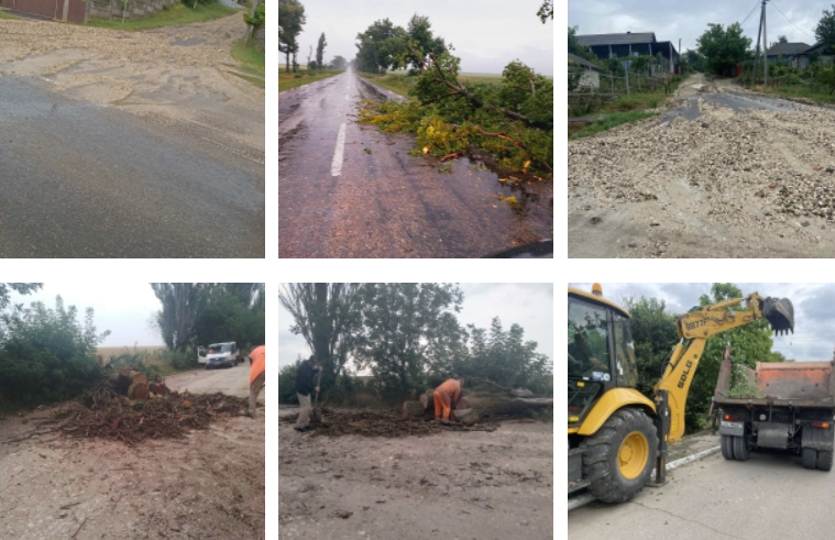 FOTO 12 sectoare de drum din țară, afectate de ploile din 28 și 29 iulie