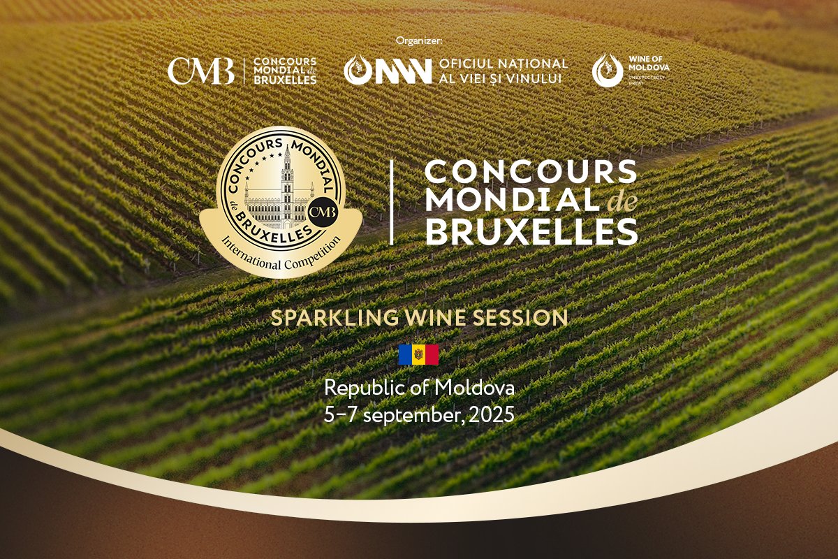 Concours Mondial de Bruxelles, în premieră în Moldova: peste 1.000 de vinuri spumante vor fi evaluate la Chișinău