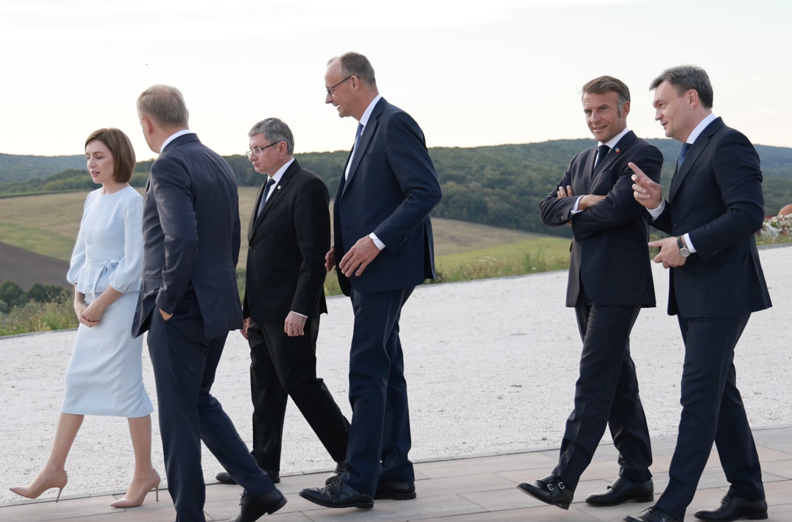 Trei lideri europeni, alături de conducerea Republicii Moldova, în vizită la o vinărie din țară
