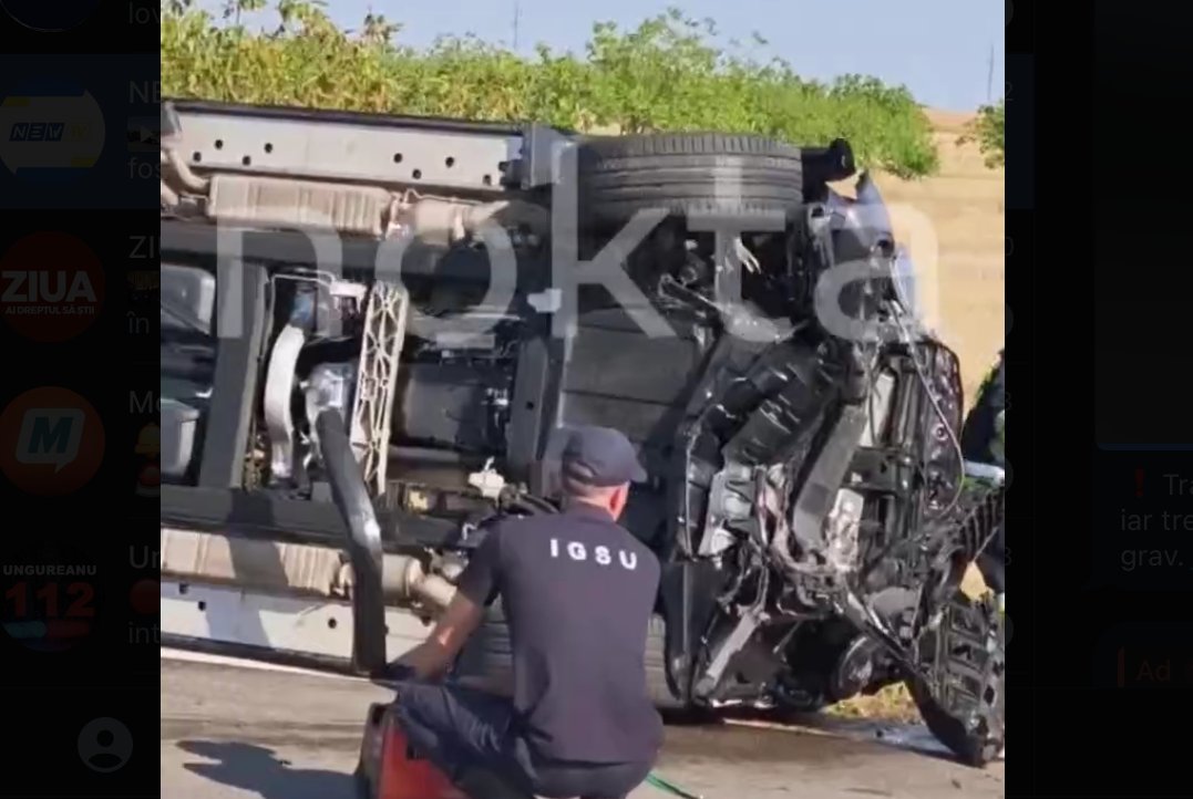 Grav accident în raionul Cahul: Două persoane au murit, iar trei au fost rănite, printre care copii