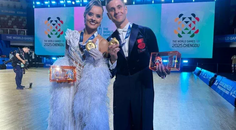 Aur pentru Moldova la Jocurile Mondiale 2025: Anastasia Glazunova și Alexei Gluhov, campioni la dans sportiv