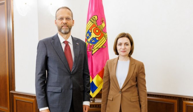 Maia Sandu, la sfârșit de mandat a Ambasadorului Mažeiks: Moldova a făcut pași istorici pe calea integrării europene