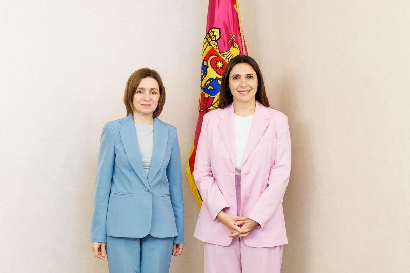 Maia Sandu și Marilena Raouna, discuții despre protejarea proceselor electorale de interferențe externe