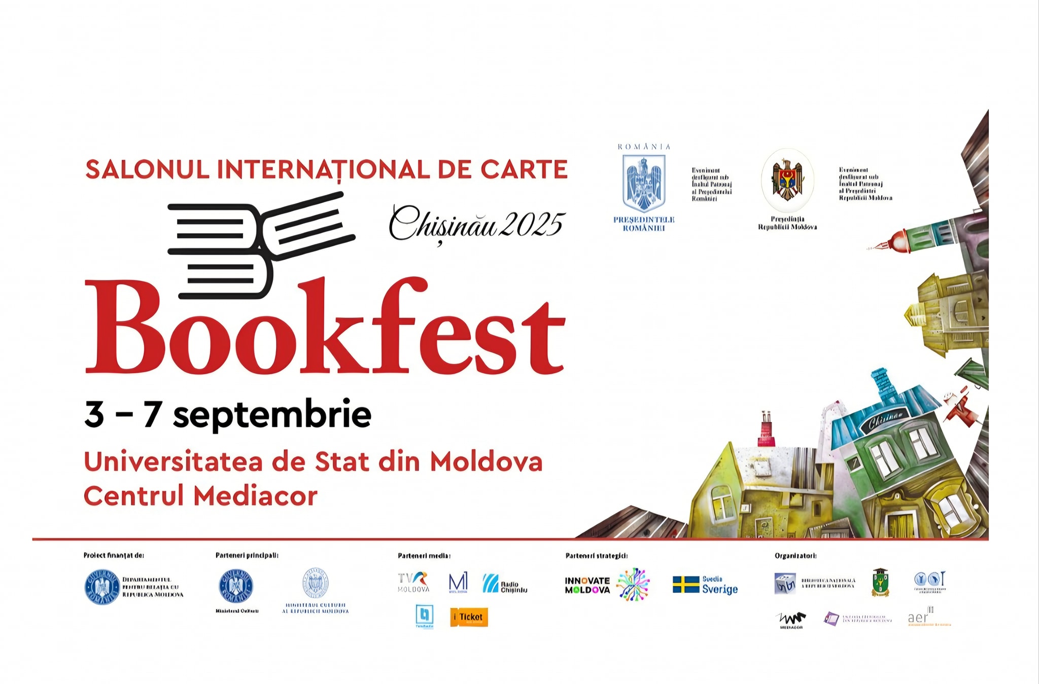 Bookfest Chișinău 2025 transformă capitala într-un epicentru al literaturii contemporane