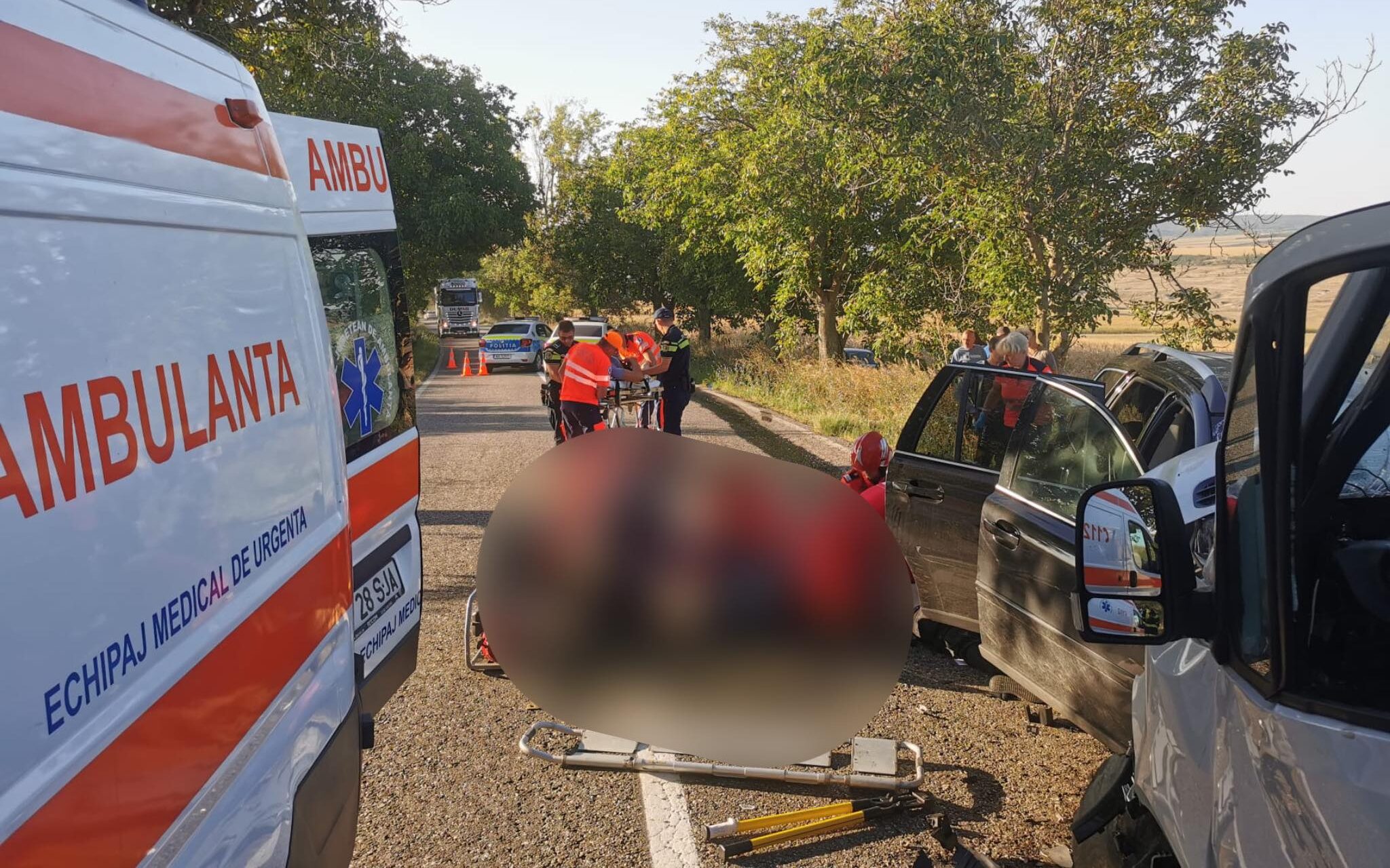 Accident grav în județul Botoșani: două persoane au murit. A fost activat Planul Roșu de Intervenție