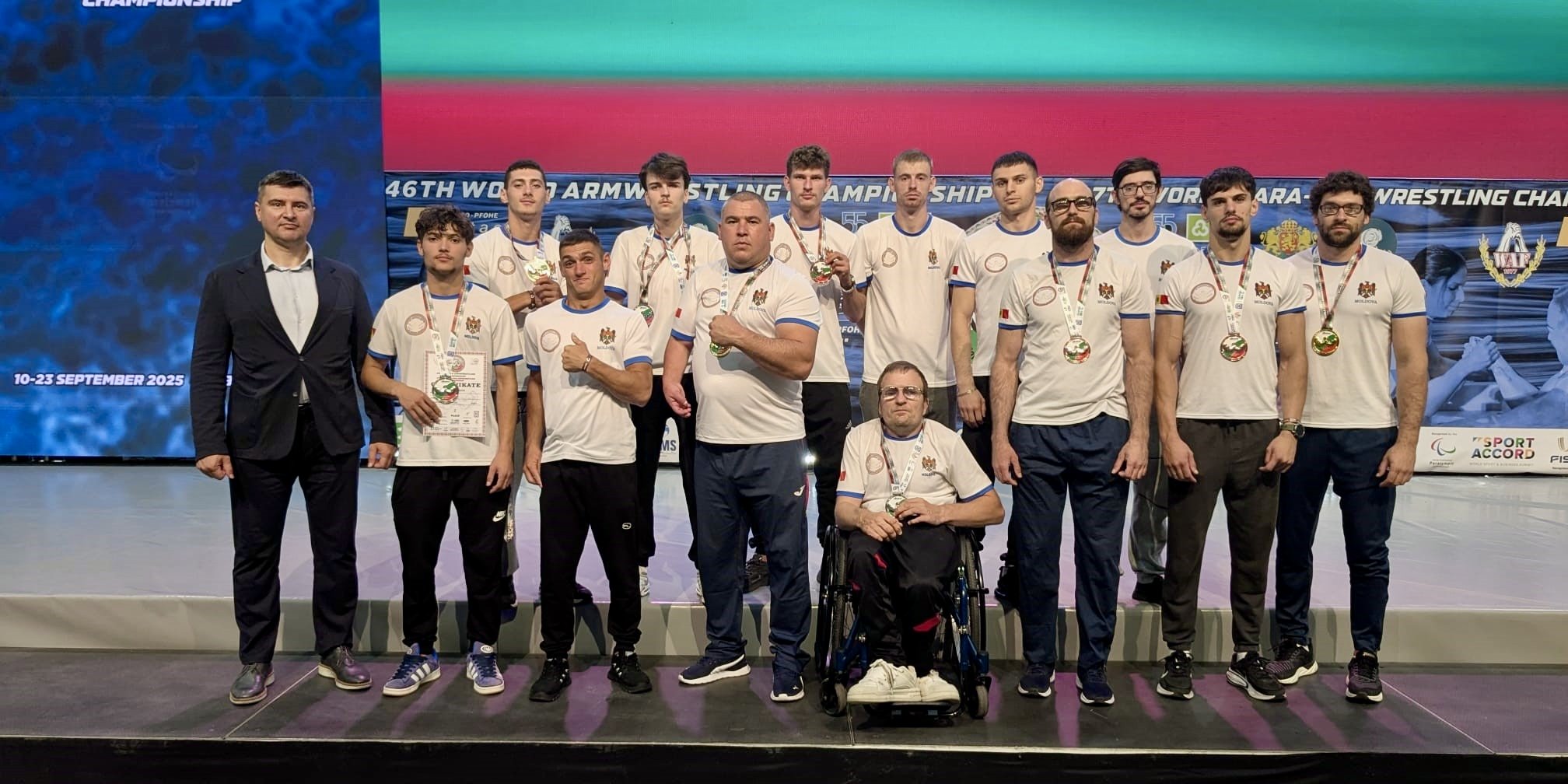 Lotul național de para-armwrestling a cucerit 11 medalii la Campionatul Mondial din Bulgaria
