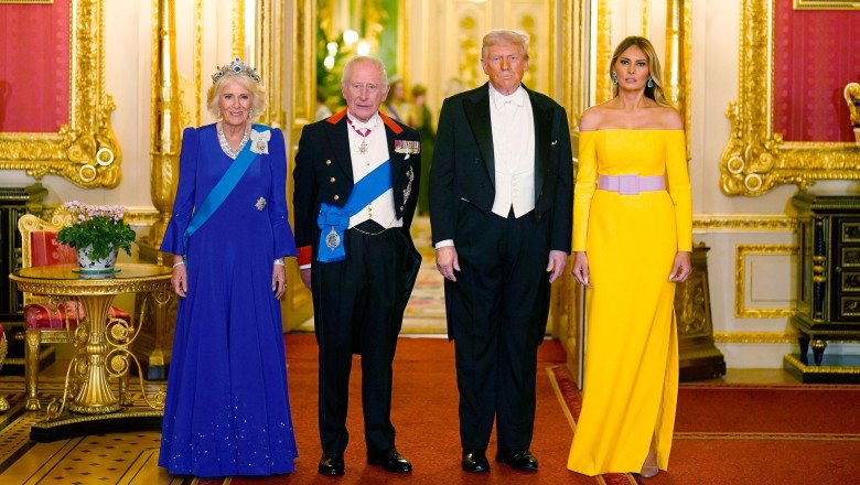 Fast regal pentru Donald Trump la Castelul Windsor. Vizita sa a fost umbrită de proteste