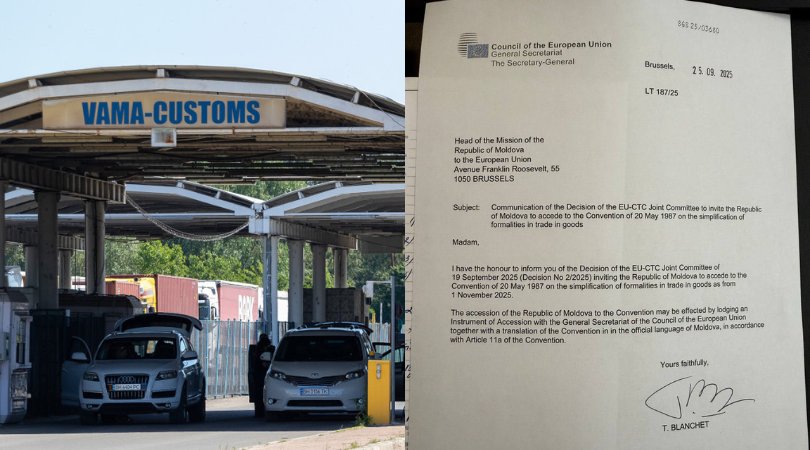 EXCLUSIV  | Document oficial: UE a invitat Moldova să adere la Convenția privind simplificarea comerțului cu mărfuri