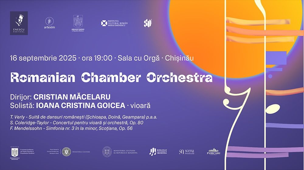 Festivalul George Enescu ajunge din nou la Chișinău cu două spectacole de excepție în parteneriat româno-moldovean