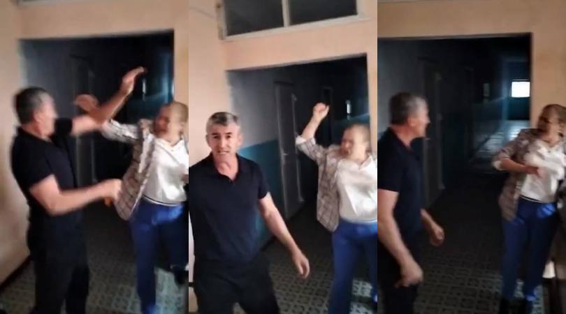 VIDEO Conflict între primarul satului Sadîc, Cantemir și o localnică. Totul a degenerat într-o bătaie