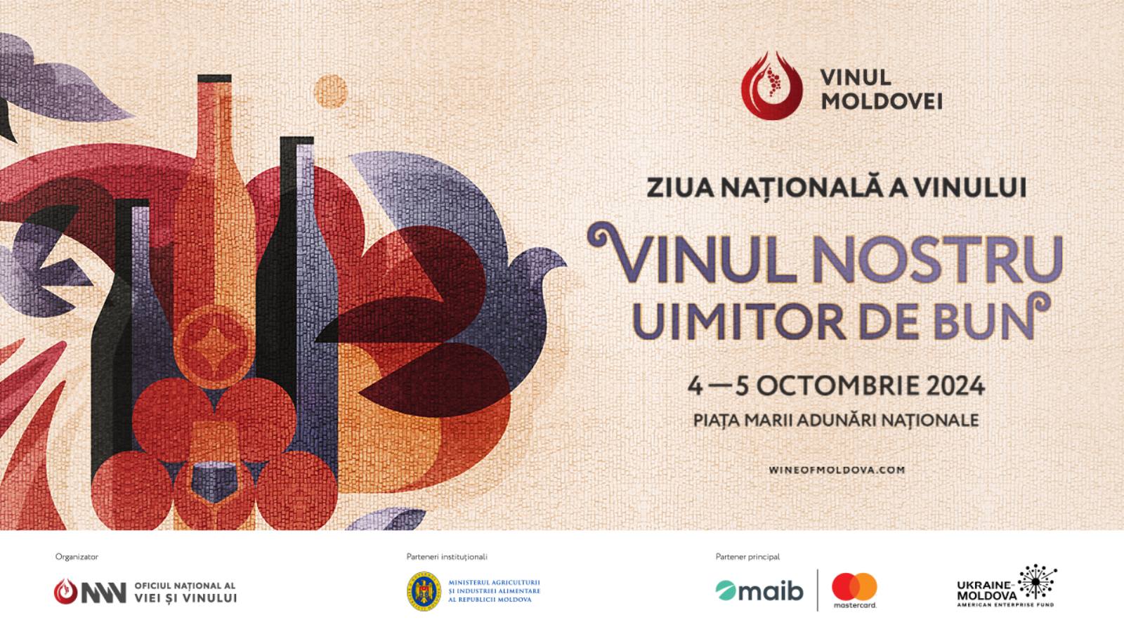 Pe 4–5 octombrie, Moldova celebrează Vinul Moldovei, tradițiile în vinificație și excelența vinicolă