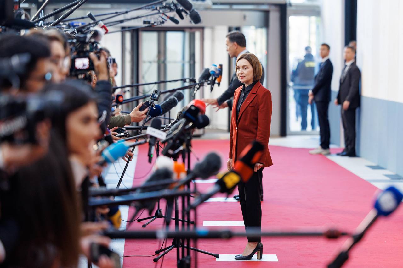 Maia Sandu, la Summitul Comunității Politice Europene de la Copenhaga