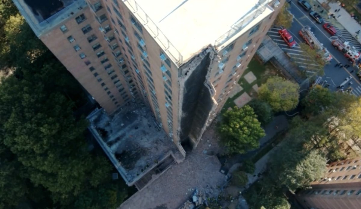 Incident grav la New York: o clădire s-a prăbușit parțial în cartierul Bronx