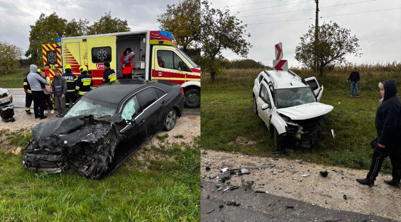 Accident grav pe traseul Bălți–Glodeni: cinci persoane, printre care trei copii, au ajuns la spital