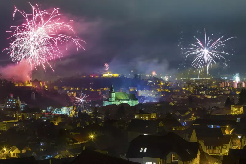 Brașovul renunță la artificiile de Revelion. Cu ce vor fi înlocuite