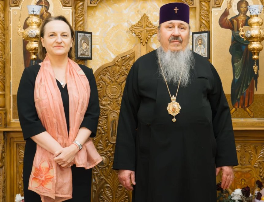 Ambasadoarea UE la Chișinău, întrevedere cu Mitropolitul Basarabiei: Biserica oferă putere și îndrumare comunităților