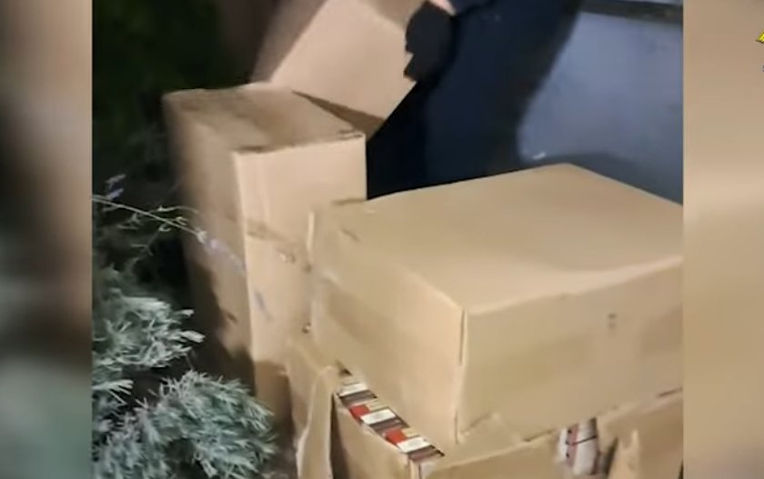 VIDEO Contrabandă cu 1.800.000 țigări la frontiera moldo-română. Șase persoane, reținute
