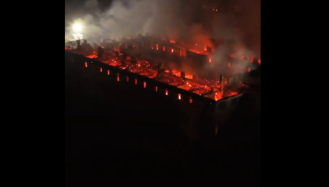 VIDEO Incendiu devastator în Italia. Mănăstirea Bernaga a ars complet