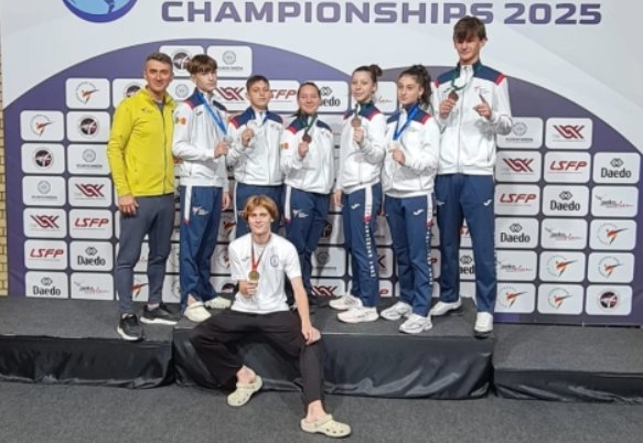 Aur, argint și bronz. Moldova a obținut 7 medalii la Campionatul European e taekwondo printre țările mici