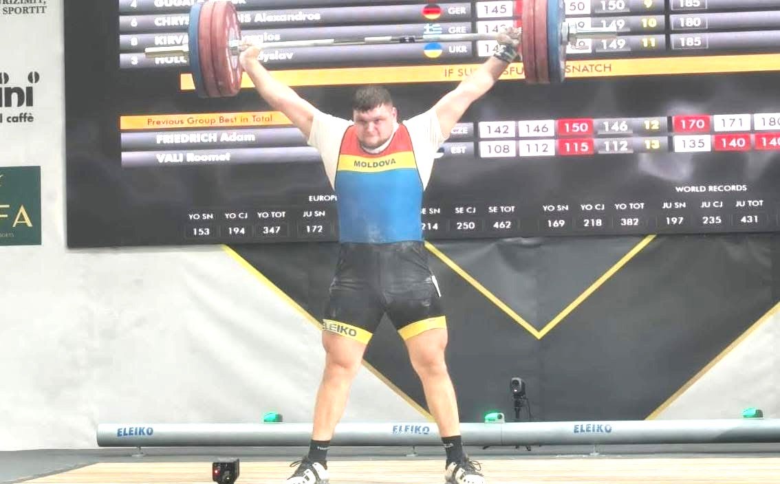 Încă o medalie pentru Moldova la Campionatul European de haltere