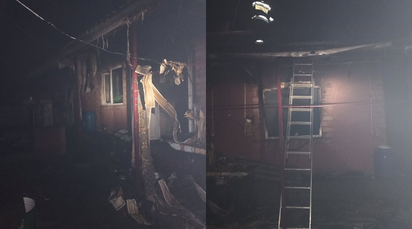 Incendiu într-o casă din Aluniș, raionul Rîșcani. O sobă supraîncălzită a provocat distrugeri majore