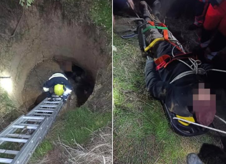 Clipe de groază la Căușeni. Un bărbat a căzut într-o groapă. Salvatorii au intervenit de urgență