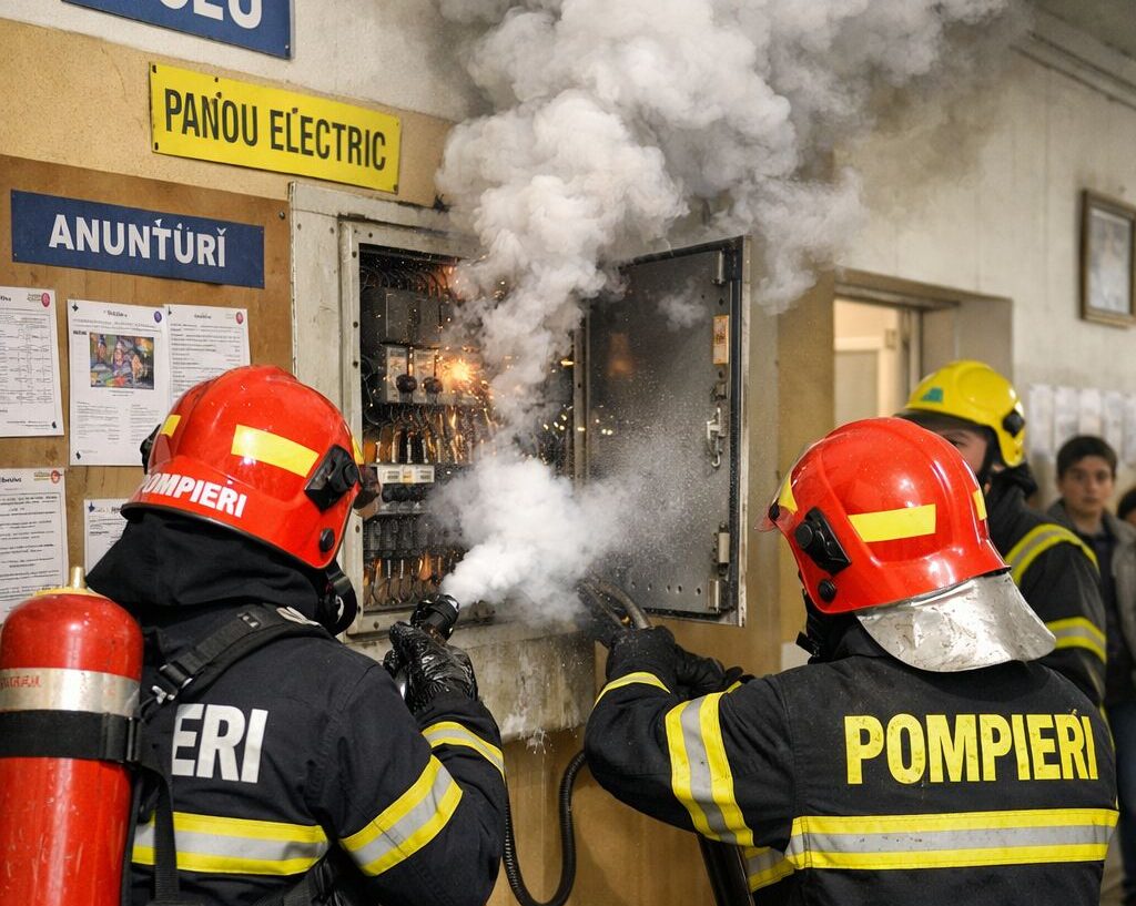 Incendiu la liceul „Iulia Hasdeu” din Capitală. Peste 1.200 de elevi au fost evacuați