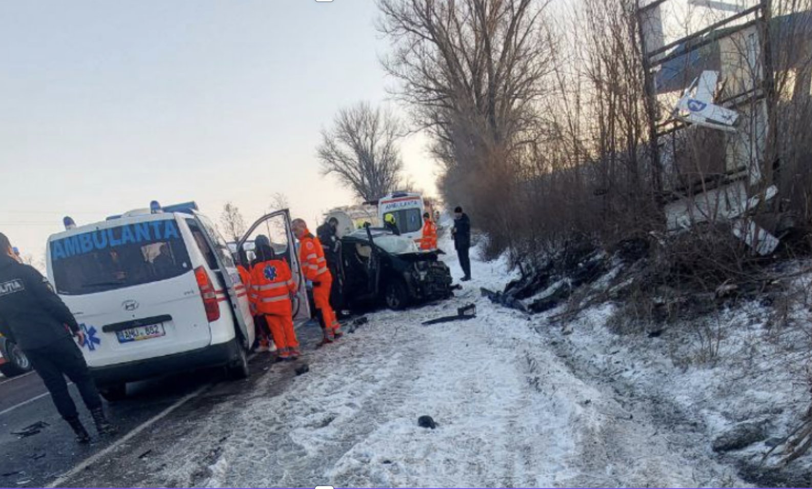Accident grav pe traseul Hîncești–Cimișlia: Doi morți, printre care un bebeluș