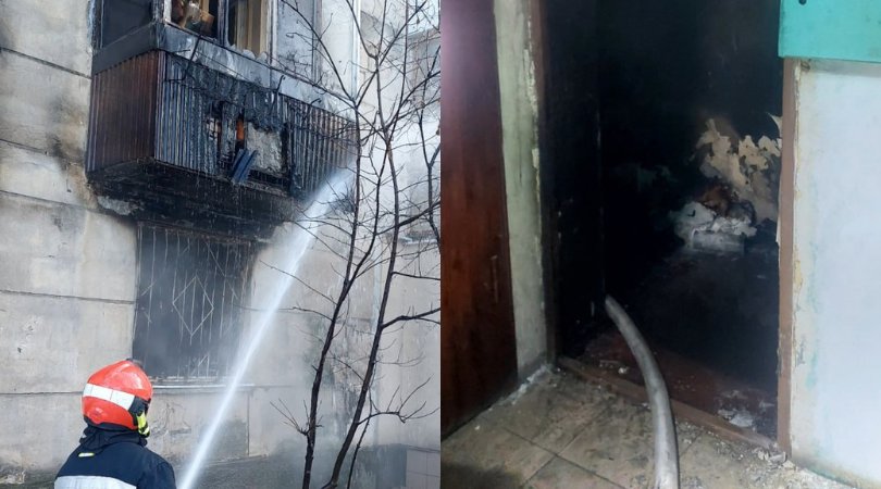 Incendiu puternic în sectorul Rîșcani: un apartament a fost distrus în totalitate