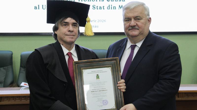 Scriitorul român Mircea Cărtărescu a primit titlul onorific ,,Doctor Honoris Causa” din partea USM
