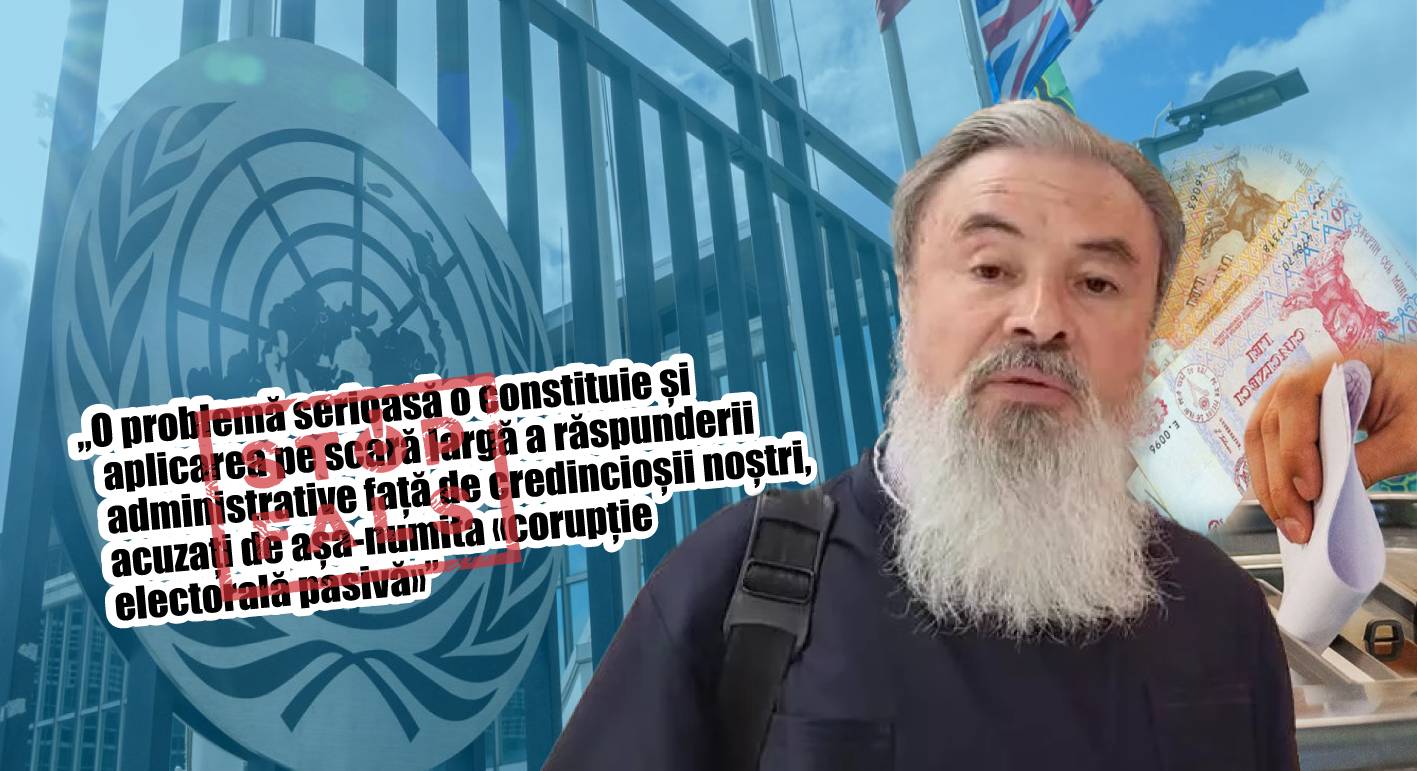 Falsuri despre biserică și relația cu autoritățile, promovate de Marchel la Consiliul pentru Drepturile Omului al ONU
