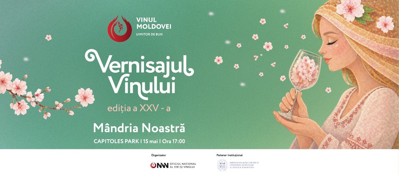 ”Vernisajul Vinului. Mândria Noastră”: Ediția aniversară reunește 65 de vinării