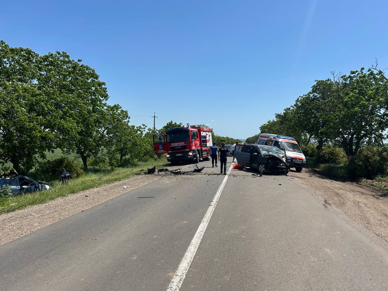 Accident grav pe traseul Căușeni–Anenii Noi. Două persoane au murit pe loc