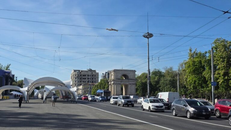 Restricții de circulație în centrul Chișinăului, de Ziua Europei
