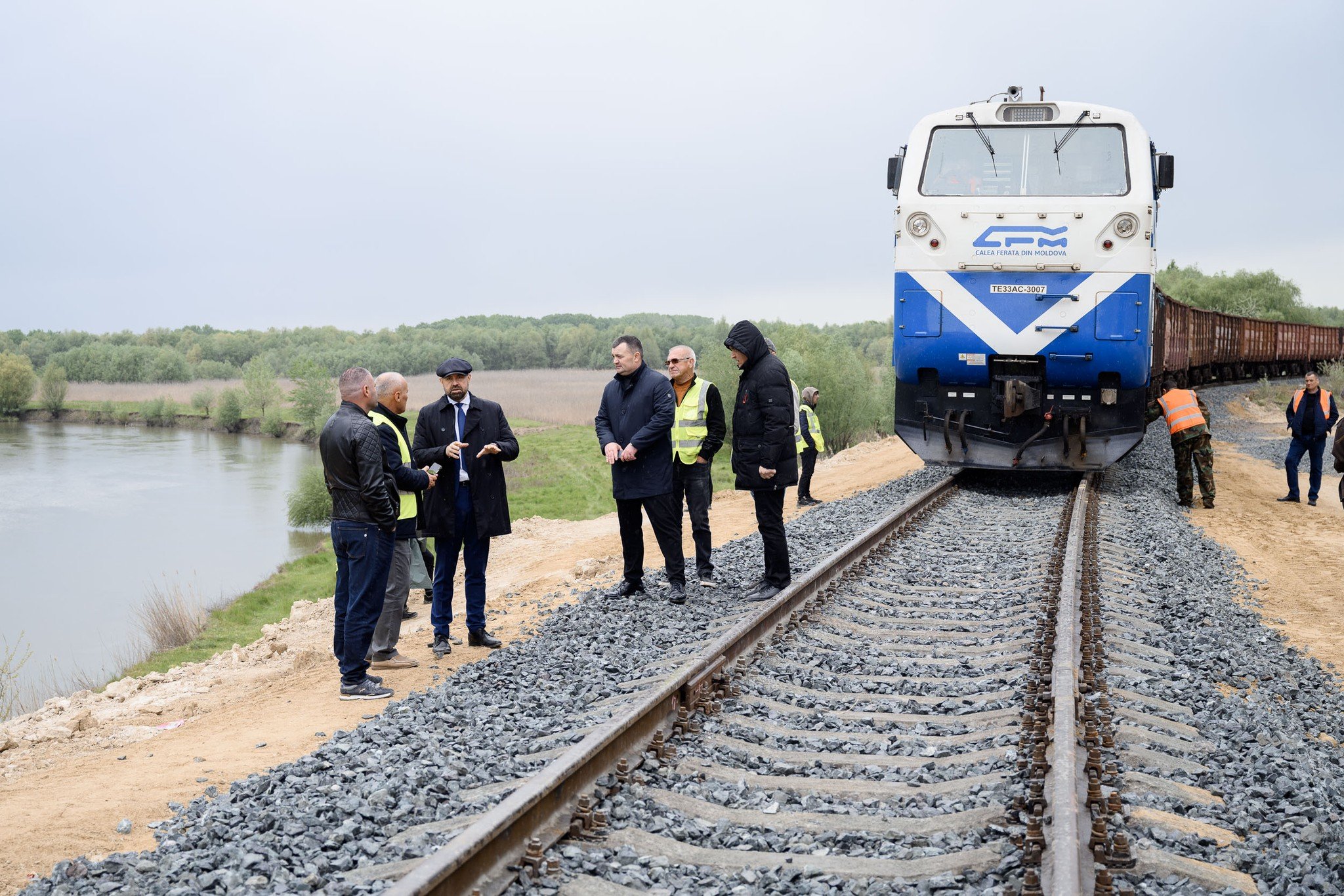 Tronsonul feroviar Cahul–Giurgiulești, redeschis după reabilitare: Primul tren a circulat cu succes