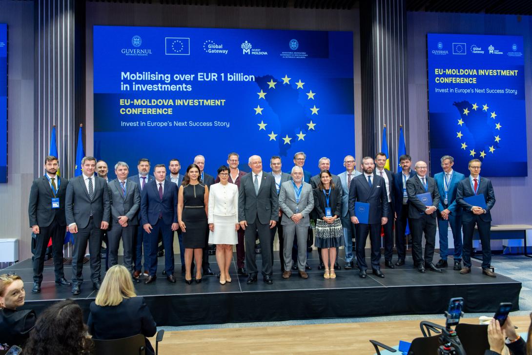 Investiții de peste un miliard de euro pentru Moldova. Anunț la Conferința Republica Moldova–UE