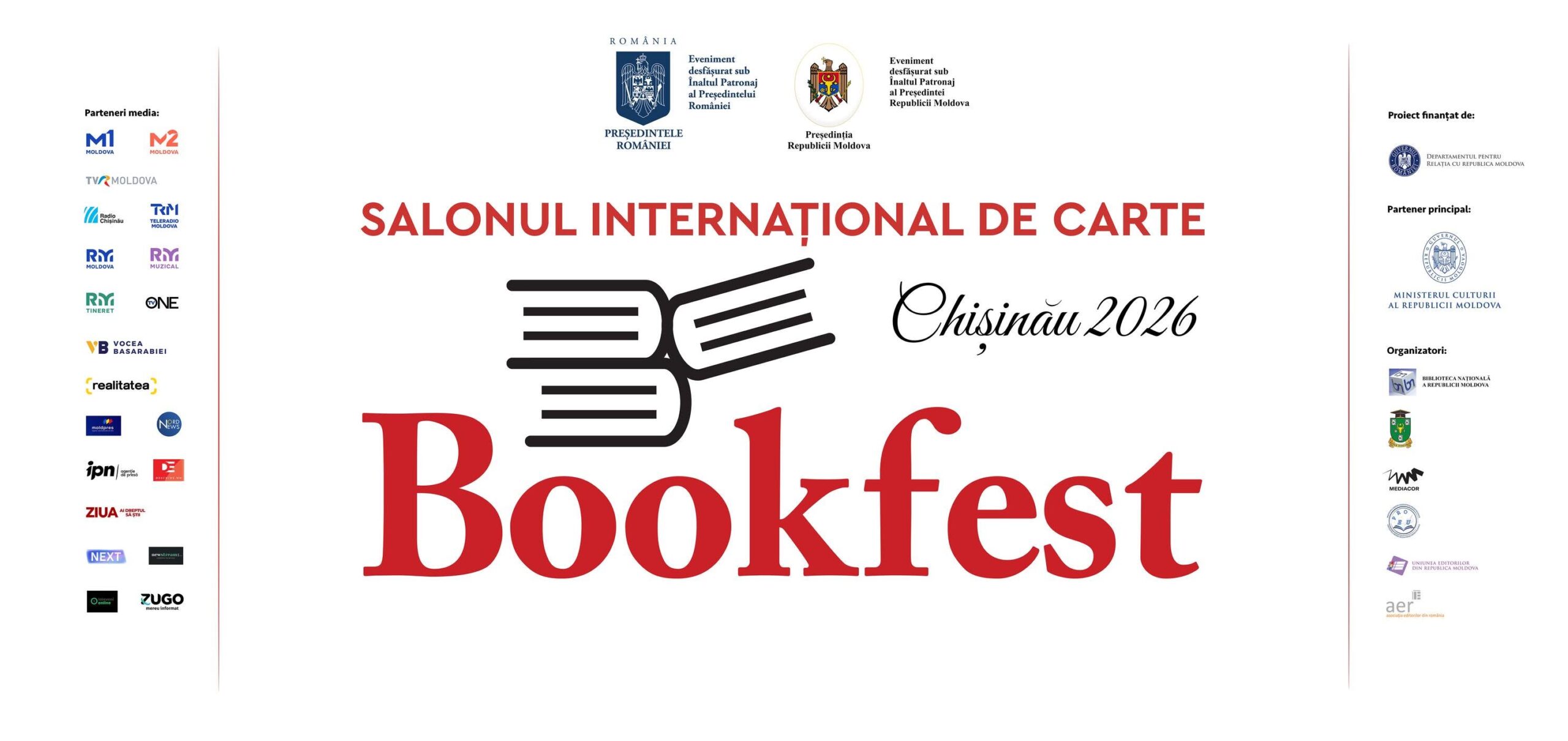 Bookfest 2026: Sărbătoarea cărții românești revine la Chișinău, între 2 și 6 septembrie